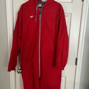 Speedo Red and Gray Hooded Jacket